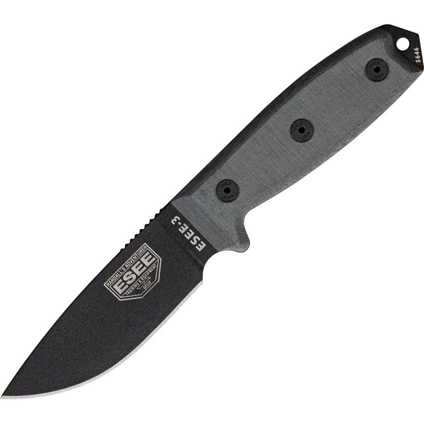 ESEE 3P Model 3 Standard Edge Fixed Blade Knife 3 ESEE 3P Model 3 Standard Edge Fixed Blade Knife