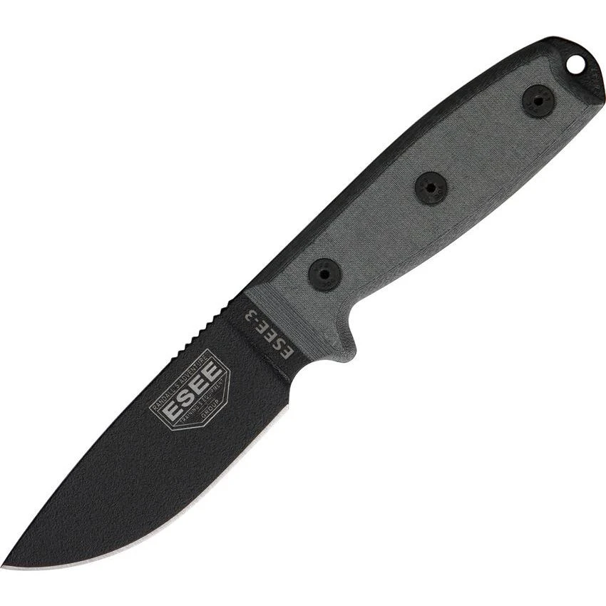 ESEE 3PM Model 3 Standard Edge Fixed Blade Knife 3 ESEE 3PM Model 3 Standard Edge Fixed Blade Knife