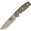 ESEE 4SKODT Model 4 Part Serrated Fixed Blade Knife With OD Green Canvas Micarta Handles 2 ESEE 4SKODT Model 4 Part Serrated Fixed Blade Knife With OD Green Canvas Micarta Handles -ESEE Knife Shop 138134 138163