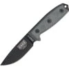 ESEE 3PB Model 3 Standard Edge Fixed Black Textured Blade Knife With Black Linen Micarta Handles 1 ESEE 3PB Model 3 Standard Edge Fixed Black Textured Blade Knife With Black Linen Micarta Handles -ESEE Knife Shop 156918 156947