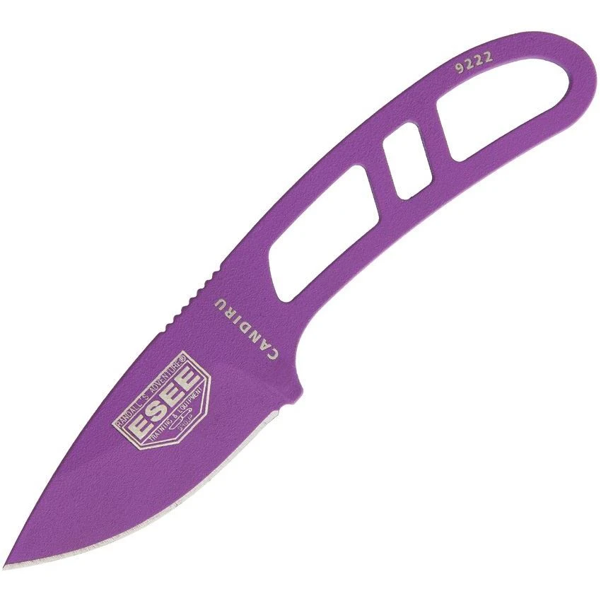 ESEE CANPURPB Candiru Neck Purple Fixed Blade Knife 3 ESEE CANPURPB Candiru Neck Purple Fixed Blade Knife