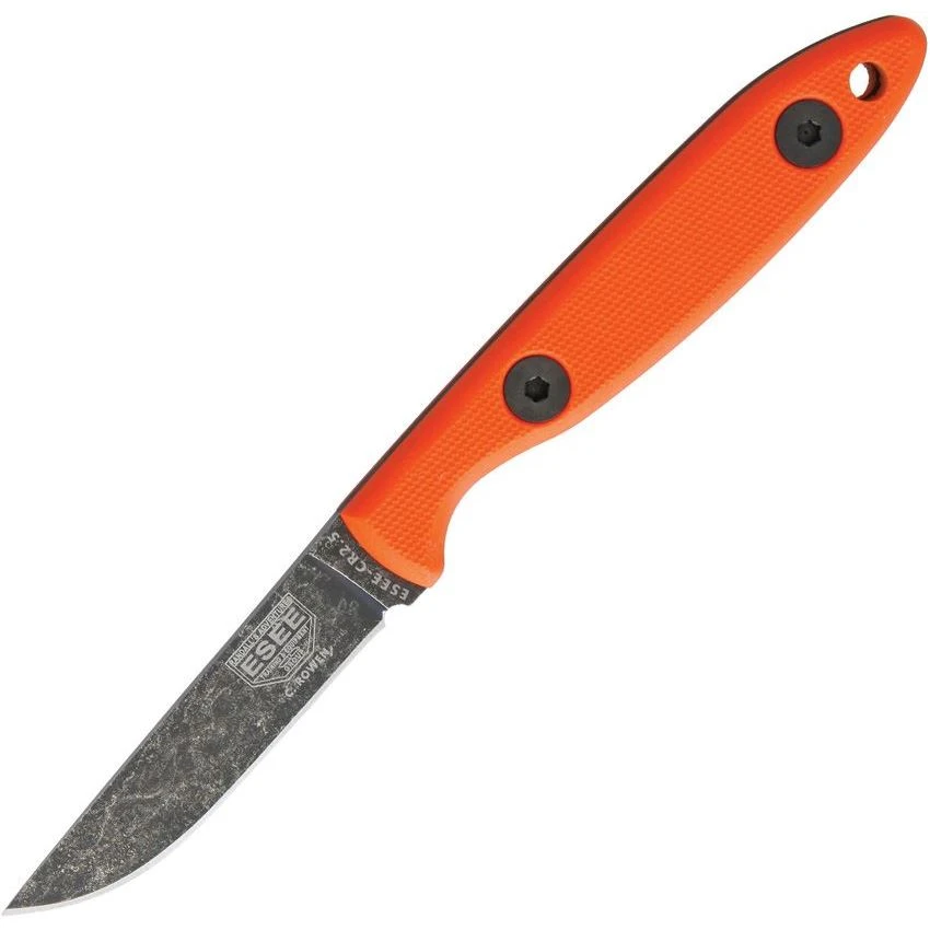 ESEE CR25OR Camp Lore Fixed Blade Knife With Orange G10 Handle 3 ESEE CR25OR Camp Lore Fixed Blade Knife With Orange G10 Handle