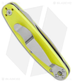 ESEE Churp Liner Lock Knife Yellow G-10 (2.75" Satin D2) 8 ESEE Churp Liner Lock Knife Yellow G-10 (2.75" Satin D2) -ESEE Knife Shop BRK Designed by ESEE Churp LL Yellow G 10 Satin BHQ 147398 jr side