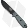 ESEE Knives ESEE-4S Fixed Blade Knife W/Clip Plate (4.5" Black Serr) 1 ESEE Knives ESEE-4S Fixed Blade Knife W/Clip Plate (4.5" Black Serr) -ESEE Knife Shop ESEE 4S Fixed Blade Black Serr ES4SB BHQ 46279 jr