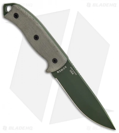 ESEE-5 Survival Fixed Blade Knife W/ Sheath (5.25" Green Plain) ESEE-5P OD 4 ESEE-5 Survival Fixed Blade Knife W/ Sheath (5.25" Green Plain) ESEE-5P OD - Image 2