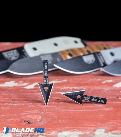 ESEE Knife Shop -ESEE Knife Shop ESEE Arrowhead Survival Blade Black AH 1 BHQ6378 kp red wood variety web