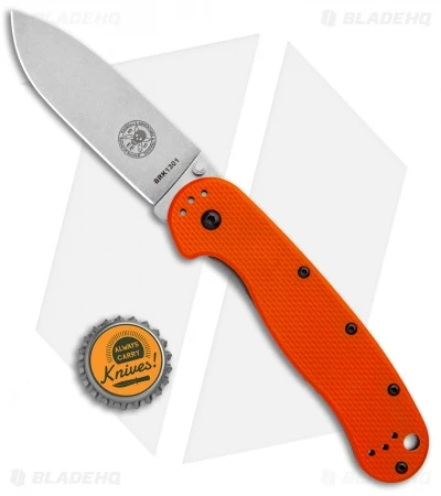 ESEE Avispa Frame Lock Knife Orange (3.5" Stonewash) 6 ESEE Avispa Frame Lock Knife Orange (3.5" Stonewash) - Image 4