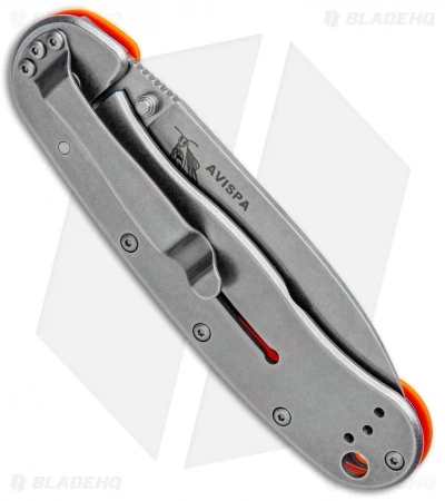 ESEE Avispa Frame Lock Knife Orange (3.5" Stonewash) 5 ESEE Avispa Frame Lock Knife Orange (3.5" Stonewash) - Image 3