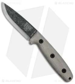 ESEE Camp-Lore Bolieu RB3 Bushcraft Knife Micarta (3.5" Black Stonewash)