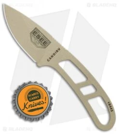 ESEE Candiru Fixed Blade Neck Knife (2" Desert Tan) -ESEE Knife Shop ESEE Candiru Neck Knife Desert Tan BHQ 11663 er bottlecap jr