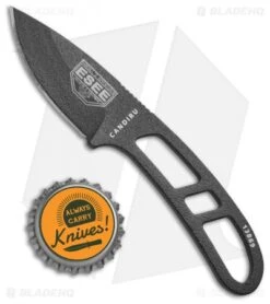 ESEE Candiru Fixed Blade Neck Knife W/ Kit Extras (2" Black) 9 ESEE Candiru Fixed Blade Neck Knife W/ Kit Extras (2" Black) -ESEE Knife Shop ESEE Candiru Neck Knife Kit Black BHQ 46332 jr bottlecap 1