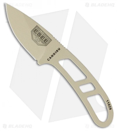 ESEE Candiru Fixed Blade Neck Knife Kit W/Extras (2" Desert Tan) 3 ESEE Candiru Fixed Blade Neck Knife Kit W/Extras (2" Desert Tan)