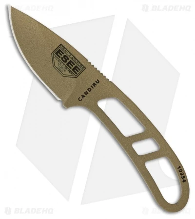 ESEE Candiru Fixed Blade Neck Knife Kit W/Extras (2" Dark Earth) 3 ESEE Candiru Fixed Blade Neck Knife Kit W/Extras (2" Dark Earth)
