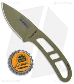ESEE Candiru Fixed Blade Neck Knife (2" Dark Earth) -ESEE Knife Shop ESEE Candiru neck knife dark earth BHQ 24238 er jr bottlecap