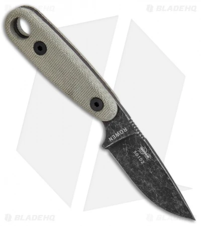 ESEE Izula-II Black Oxide Survival Fixed Blade Neck Knife Tan (2.9" Black) 4 ESEE Izula-II Black Oxide Survival Fixed Blade Neck Knife Tan (2.9" Black) - Image 2