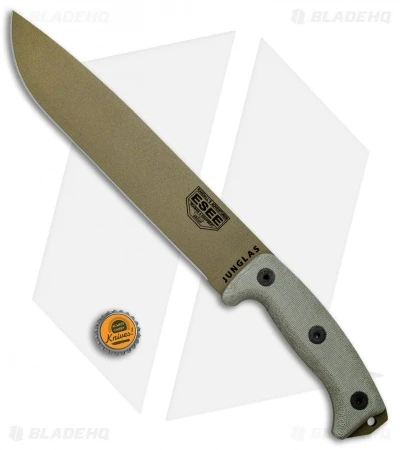 ESEE Junglas Survival Fixed Blade Knife + Sheath (10.5" Dark Earth) 6 ESEE Junglas Survival Fixed Blade Knife + Sheath (10.5" Dark Earth) - Image 4