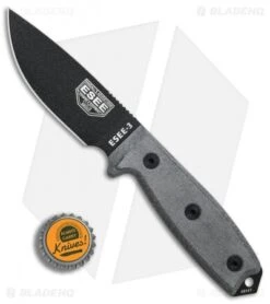 ESEE Knives ESEE-3P-B Knife Black Sheath (3.88" Black) 10 ESEE Knives ESEE-3P-B Knife Black Sheath (3.88" Black) -ESEE Knife Shop ESEE Knives ESEE 3P B black sheath black BHQ 17615 er bottlecap
