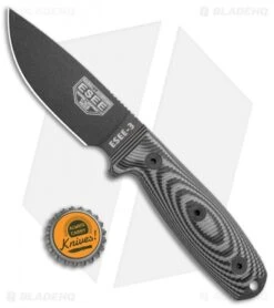 ESEE Knives ESEE-3PMB-002 Fixed Blade Knife Gray/Black G-10 (3.88" Black) 9 ESEE Knives ESEE-3PMB-002 Fixed Blade Knife Gray/Black G-10 (3.88" Black) -ESEE Knife Shop ESEE Knives ESEE 3PMB 002 Gray Black G 10 Black BHQ 105742 jr bottlecap