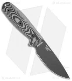 ESEE Knives ESEE-3PMB-002 Fixed Blade Knife Gray/Black G-10 (3.88" Black) 7 ESEE Knives ESEE-3PMB-002 Fixed Blade Knife Gray/Black G-10 (3.88" Black) -ESEE Knife Shop ESEE Knives ESEE 3PMB 002 Gray Black G 10 Black BHQ 105742 jr spine