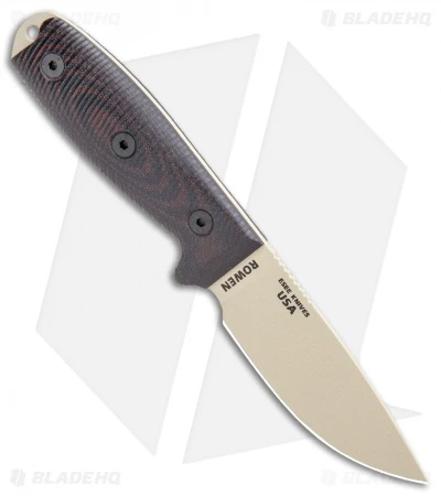 ESEE Knives ESEE-3PMDT-004 Fixed Blade Knife Red/Black G-10 (3.88" Tan) 4 ESEE Knives ESEE-3PMDT-004 Fixed Blade Knife Red/Black G-10 (3.88" Tan) - Image 2