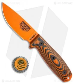 ESEE Knives ESEE-3PMOR-006 Fixed Blade Knife Orange/Black G-10 (3.9" Orange) 11 ESEE Knives ESEE-3PMOR-006 Fixed Blade Knife Orange/Black G-10 (3.9" Orange) -ESEE Knife Shop ESEE Knives ESEE 3PMOR 006 Orange Black G 10 Orange BHQ 105766 jr bottlecap