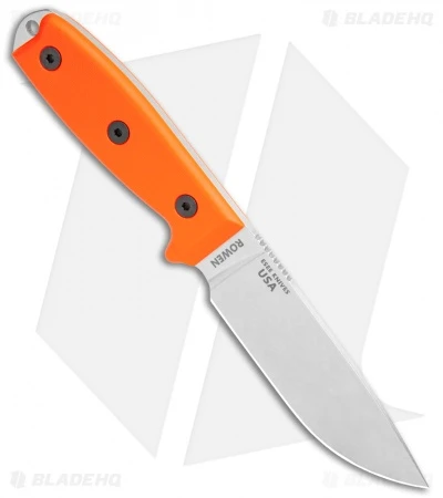ESEE Knives ESEE-4 Fixed Blade Knife Orange G-10 (4.5" Stonewash S35VN) 4 ESEE Knives ESEE-4 Fixed Blade Knife Orange G-10 (4.5" Stonewash S35VN) - Image 2
