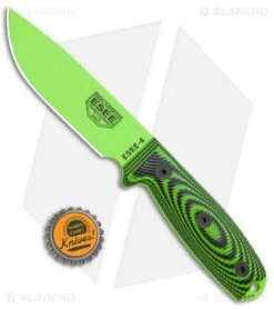 ESEE Knives ESEE-4PVG-007 Fixed Blade Knife Green / Black 3D G-10 (4.5" Green) 9 ESEE Knives ESEE-4PVG-007 Fixed Blade Knife Green / Black 3D G-10 (4.5" Green) -ESEE Knife Shop ESEE Knives ESEE 4PVG 007 Green Black 3D G 10 Green BHQ 105810 jr bottlecap