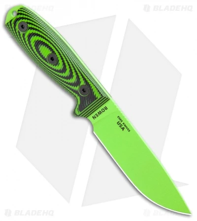 ESEE Knives ESEE-4PVG-007 Fixed Blade Knife Green / Black 3D G-10 (4.5" Green) 4 ESEE Knives ESEE-4PVG-007 Fixed Blade Knife Green / Black 3D G-10 (4.5" Green) - Image 2