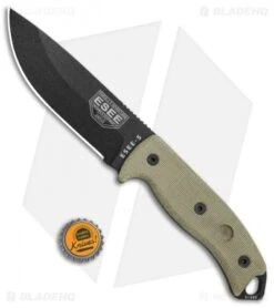 ESEE Knives ESEE-5P-KO-BK Fixed Blade Knife (5.25" Black) *No Sheathing* 7 ESEE Knives ESEE-5P-KO-BK Fixed Blade Knife (5.25" Black) *No Sheathing* -ESEE Knife Shop ESEE Knives ESEE 5P KO BK Black No Sheath ES5PKOBK BHQ 46295 jr bottlecap