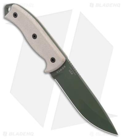 ESEE Knives ESEE-5P-KO-OD Fixed Blade Knife (5.25" OD Green) *No Sheathing* 4 ESEE Knives ESEE-5P-KO-OD Fixed Blade Knife (5.25" OD Green) *No Sheathing* - Image 2