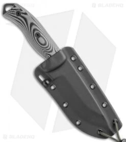 ESEE Knives ESEE-5PB-002 Fixed Blade Knife Gray/Black 3D G-10 (5.25" Black) -ESEE Knife Shop ESEE Knives ESEE 5PB 002 Gray Black 3D G 10 Black BHQ 105812 jr sheath