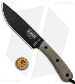 ESEE Knives ESEE-6HM Fixed Blade Knife Gray Micarta (6" Black) 9 ESEE Knives ESEE-6HM Fixed Blade Knife Gray Micarta (6" Black) -ESEE Knife Shop ESEE Knives ESEE 6HM Fixed Blade Gray Micarta Black BHQ 52604 jr bottlecap