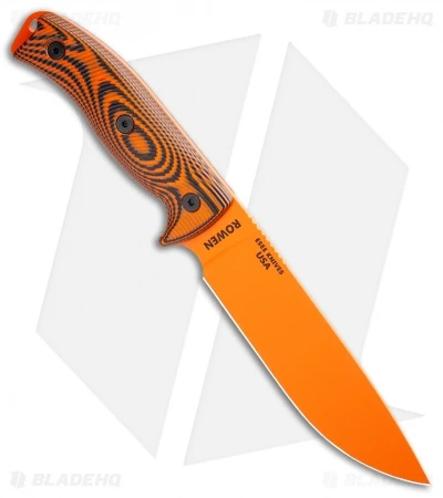 ESEE Knives ESEE-6POR-006 Fixed Blade Knife Orange/Black 3D G-10 (6.5" Orange) 4 ESEE Knives ESEE-6POR-006 Fixed Blade Knife Orange/Black 3D G-10 (6.5" Orange) - Image 2