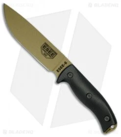 ESEE Knives ESEE-6PDE-001 Fixed Blade Knife Black 3D G-10 (6.5" Dark Earth)