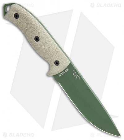 ESEE Knives ESEE-5POD-017 Fixed Blade Knife Green 3D Micarta (5.25" OD Green) 4 ESEE Knives ESEE-5POD-017 Fixed Blade Knife Green 3D Micarta (5.25" OD Green) - Image 2