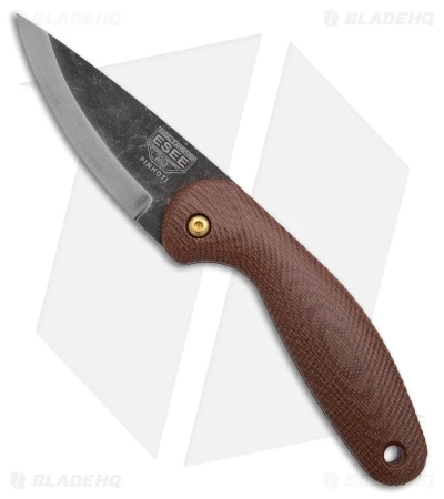 ESEE Knives Pinhoti Friction Folder Knife Brown Sculpted Micarta (3.25" BSW) -ESEE Knife Shop ESEE Knives Pinhoti FF Brown Sculpted Micarta BSW BHQ 174603 jr