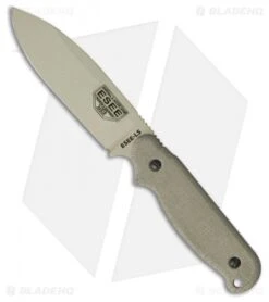 ESEE Laser Strike Knife Fixed Survival Blade W/ Fire Starter (5" Tan) LS-P-DT