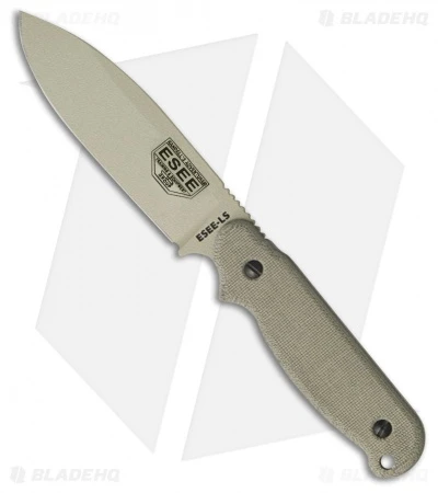 ESEE Laser Strike Knife Fixed Survival Blade W/ Fire Starter (5" Tan) LS-P-DT 3 ESEE Laser Strike Knife Fixed Survival Blade W/ Fire Starter (5" Tan) LS-P-DT