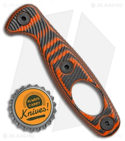 ESEE Xancudo Handle Scales W/ Hole (Orange/Black) 4 ESEE Xancudo Handle Scales W/ Hole (Orange/Black) - Image 2