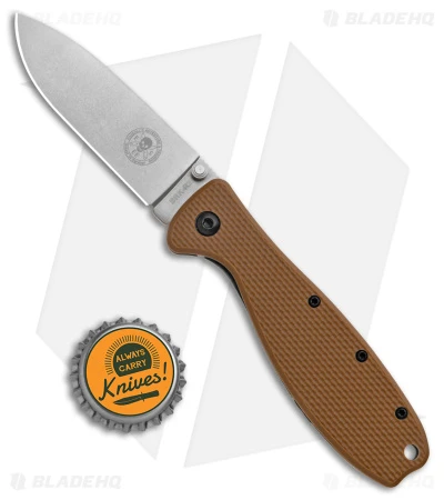 ESEE Zancudo Frame Lock Knife Coyote Brown (3" Stonewash D2) 6 ESEE Zancudo Frame Lock Knife Coyote Brown (3" Stonewash D2) - Image 4