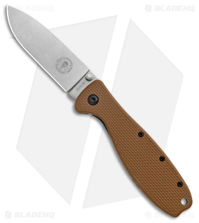 ESEE Zancudo Frame Lock Knife Coyote Brown (3" Stonewash D2) -ESEE Knife Shop ESEE Zancudo FL Coyote Brown D2 SW BHQ 50092 jr