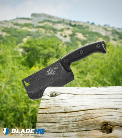 ESEE Knives Expat Cleaver Fixed Blade Knife Black G-10 (Black SW) CL-1 7 ESEE Knives Expat Cleaver Fixed Blade Knife Black G-10 (Black SW) CL-1 - Image 5