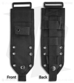 ESEE Knives ESEE-3PM-MB-DT Knife Green Sheath & MOLLE Back (3.88" Tan Plain) 8 ESEE Knives ESEE-3PM-MB-DT Knife Green Sheath & MOLLE Back (3.88" Tan Plain) -ESEE Knife Shop esee 3 black molle back front back