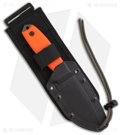 ESEE Knives ESEE-3P-MB-OD Knife Orange G-10 & MOLLE Back (3.88" OD Green Plain) 4 ESEE Knives ESEE-3P-MB-OD Knife Orange G-10 & MOLLE Back (3.88" OD Green Plain) - Image 2