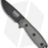 ESEE Knives ESEE-3SM-MB Modified Knife Coyote & MOLLE Back (3.88" Black Serr) 1 ESEE Knives ESEE-3SM-MB Modified Knife Coyote & MOLLE Back (3.88" Black Serr) -ESEE Knife Shop esee 3sm mb 1