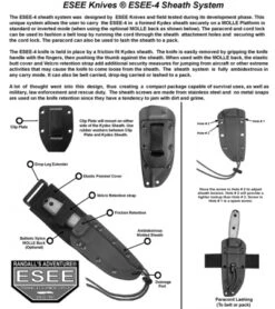 ESEE Knives ESEE-4P-CP Clip Point Knife (4.5" Black) 7 ESEE Knives ESEE-4P-CP Clip Point Knife (4.5" Black) -ESEE Knife Shop esee 4 instruction sheet 2013 10