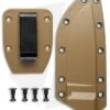 ESEE Knives ESEE-4 Molded Sheath + Clip Plate (Coyote Brown) 1 ESEE Knives ESEE-4 Molded Sheath + Clip Plate (Coyote Brown) -ESEE Knife Shop esee 4 mscb cp