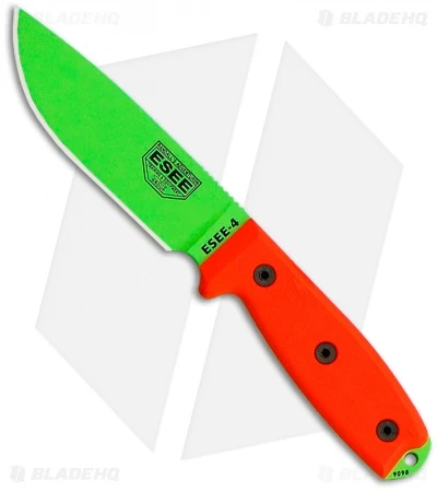 ESEE Knives Venom Green ESEE-4P-VG Wilderness Knife (4.5" Plain) 3 ESEE Knives Venom Green ESEE-4P-VG Wilderness Knife (4.5" Plain)