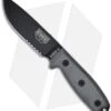 ESEE Knives ESEE-4S-MB Fixed Blade Knife W/ MOLLE Back (4.5" Black Serr) 2 ESEE Knives ESEE-4S-MB Fixed Blade Knife W/ MOLLE Back (4.5" Black Serr) -ESEE Knife Shop esee 4s