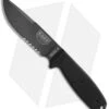 ESEE Knives ESEE-4S-CP-TG-B Clip Point Knife Black G-10 (4.5" Gray Serr) 1 ESEE Knives ESEE-4S-CP-TG-B Clip Point Knife Black G-10 (4.5" Gray Serr) -ESEE Knife Shop esee 4s cp tg b black serrated fixed